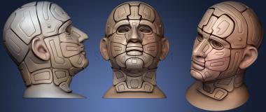 3D model Cyborg Head (STL)